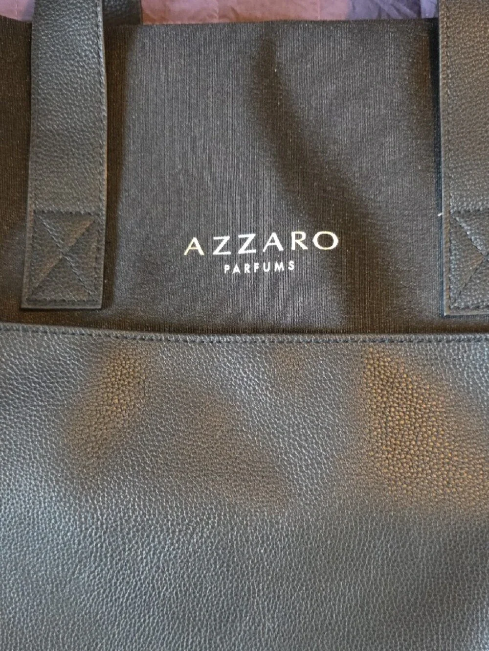Azzaro Black Men's Duffel Bag with Shoulder Strap
